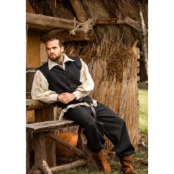 Mittelalter Weste Irvin schwarz