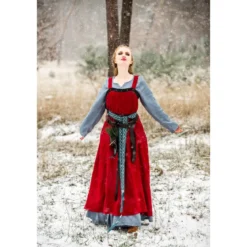 Mittelalter Wikinger Überkleid Alena rot
