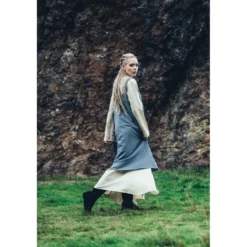 Mittelalter Wikinger Überkleid Inka taubenblau