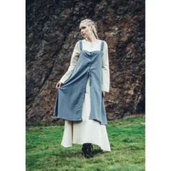 Mittelalter Wikinger Überkleid Inka taubenblau