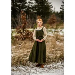Mittelalter Wikinger Überkleid Alena grün