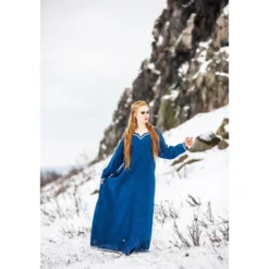 Mittelalter Wikinger Kleid Brigida blau