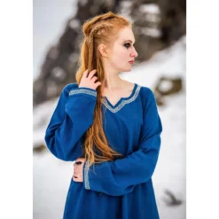 Mittelalter Wikinger Kleid Brigida blau
