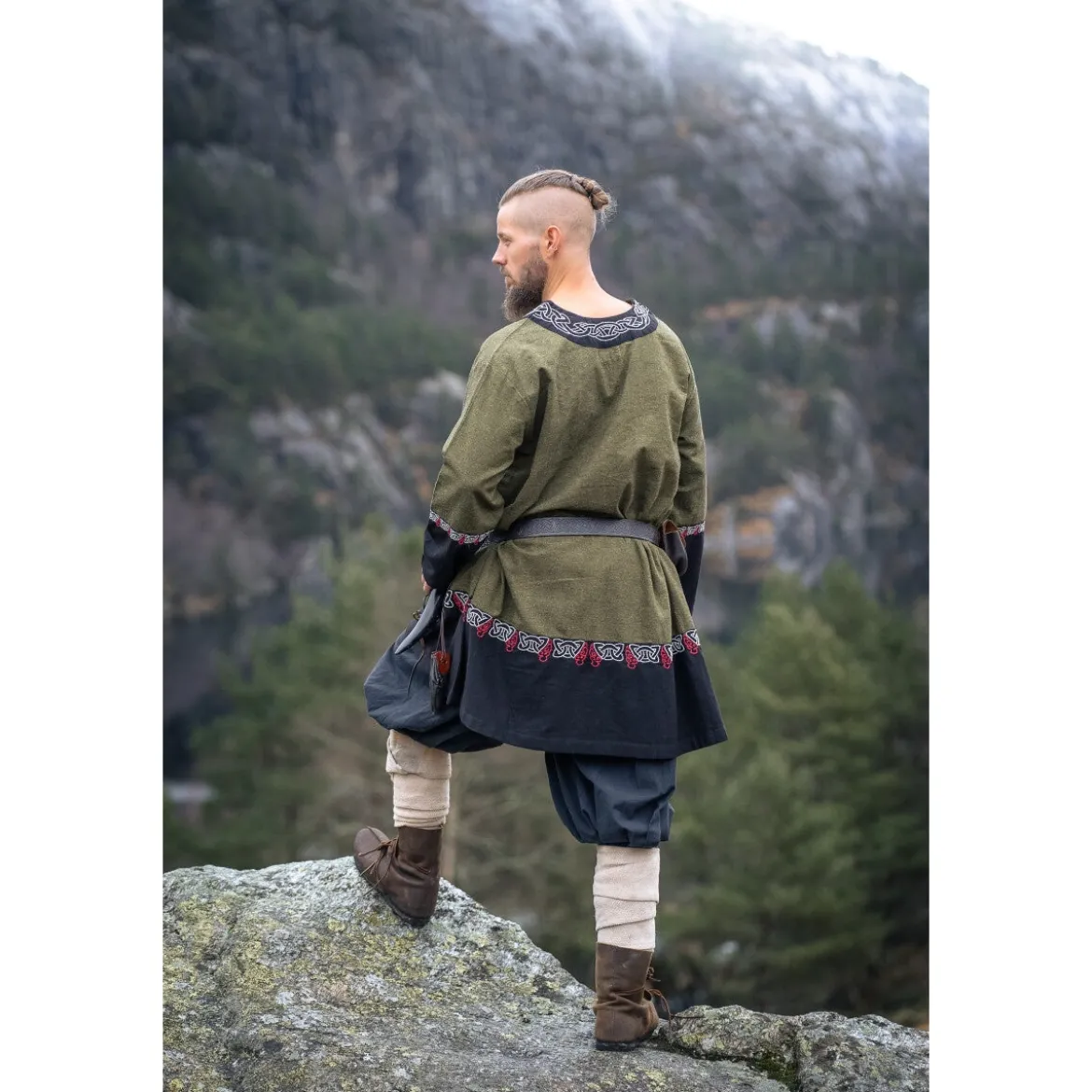 Mittelalter Wikinger Tunika Freydis olive
