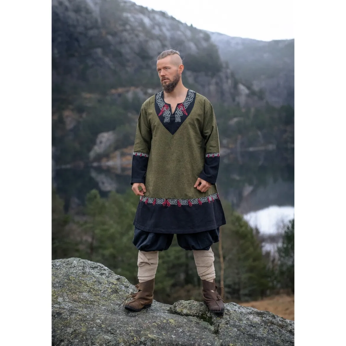 Mittelalter Wikinger Tunika Freydis olive