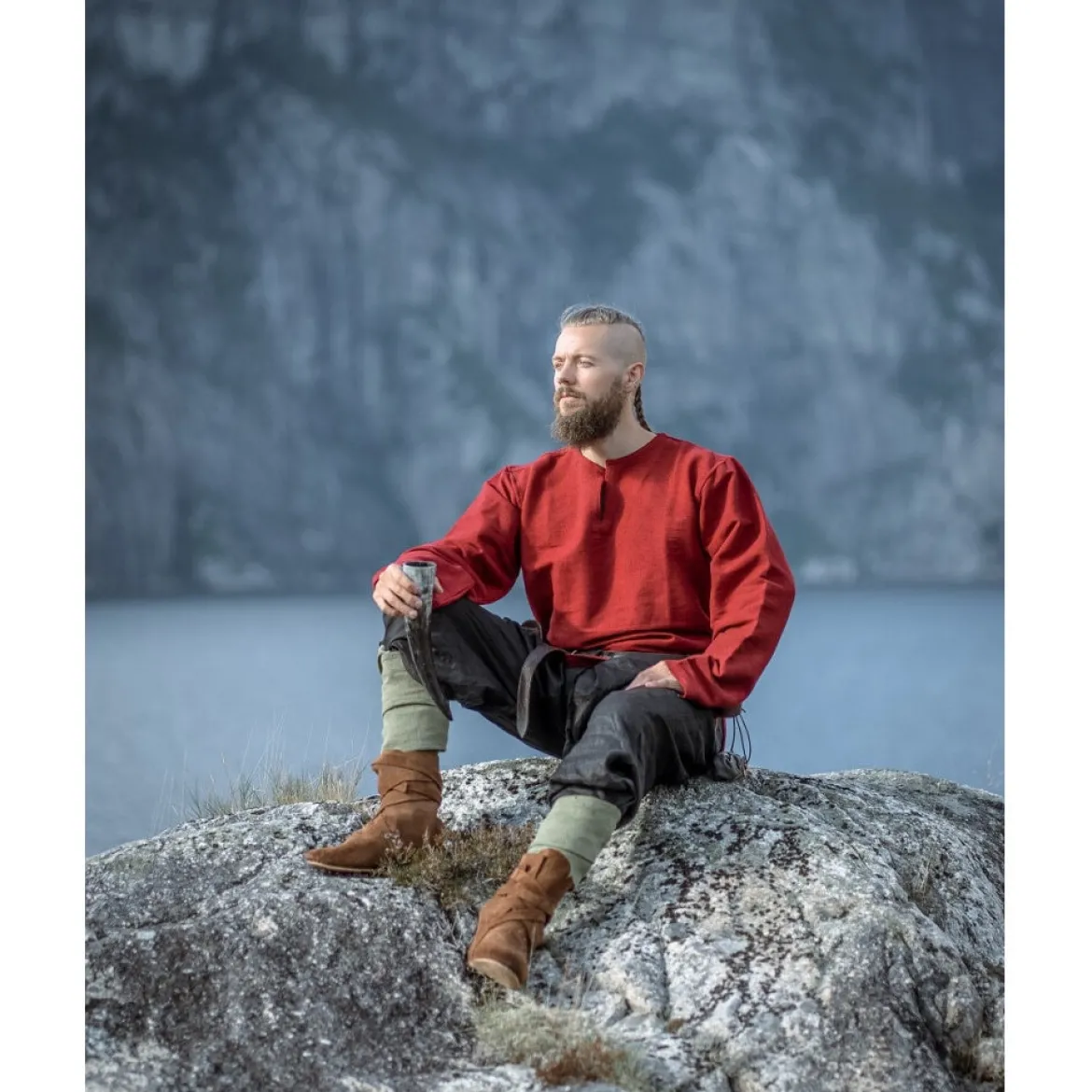Mittelalter Wikinger Tunika Ivar rot