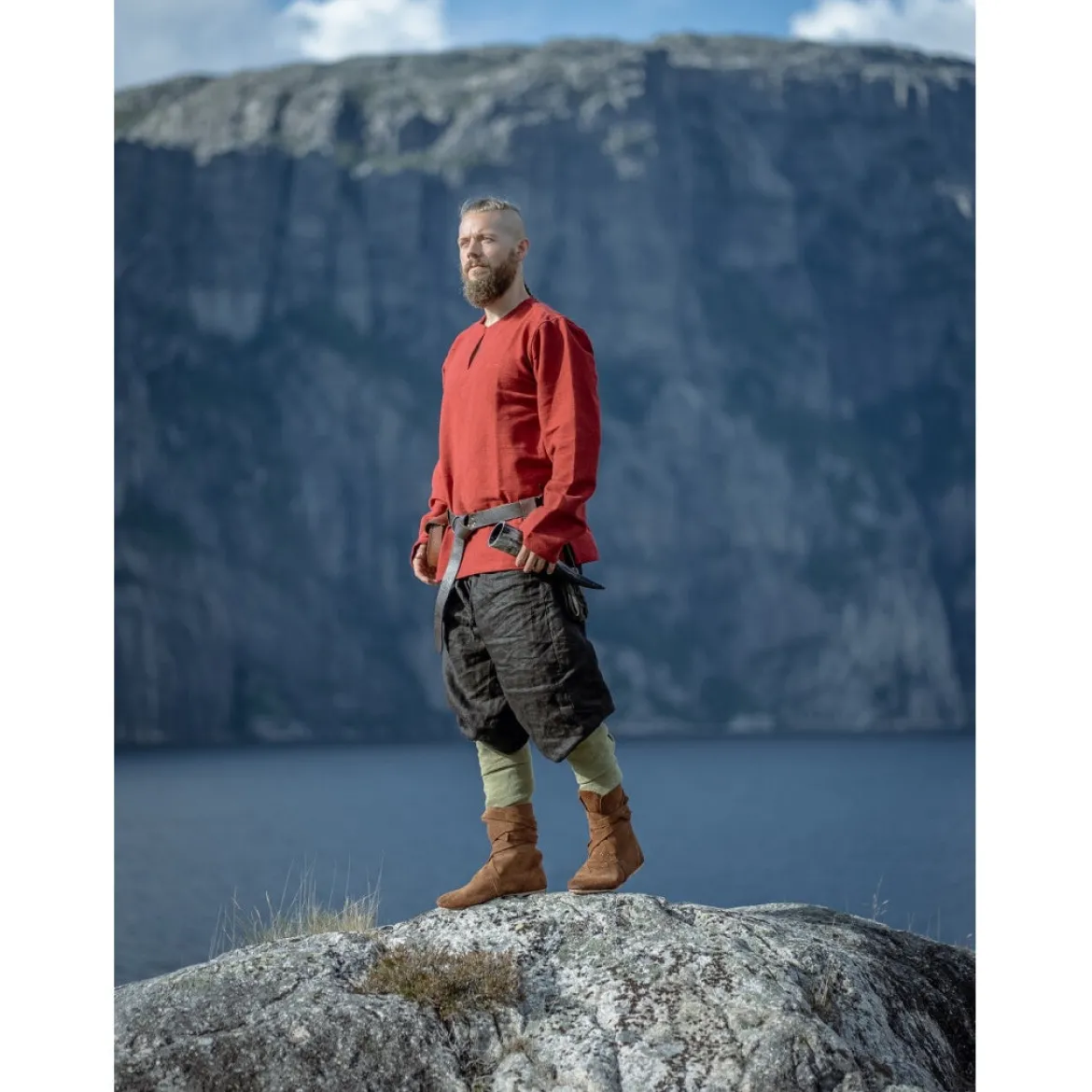 Mittelalter Wikinger Tunika Ivar rot