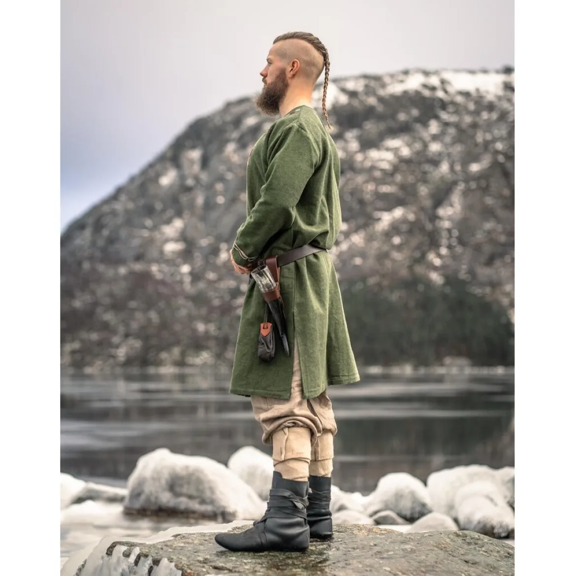 Mittelalter Wikinger Tunika Snorri grün