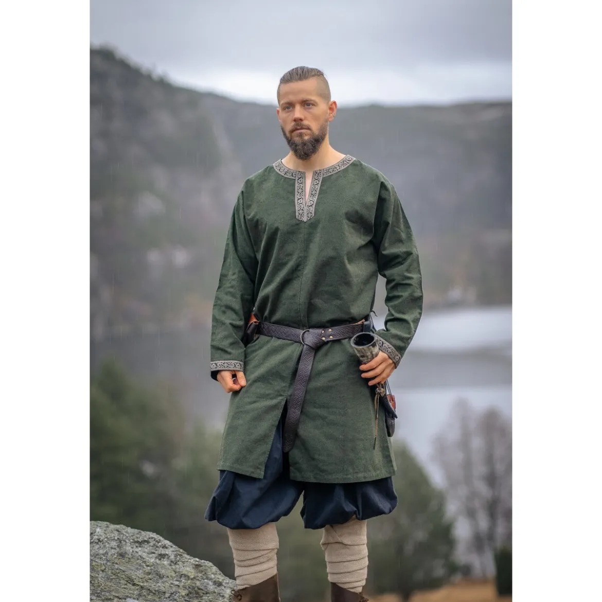 Mittelalter Wikinger Tunika Aegir grün