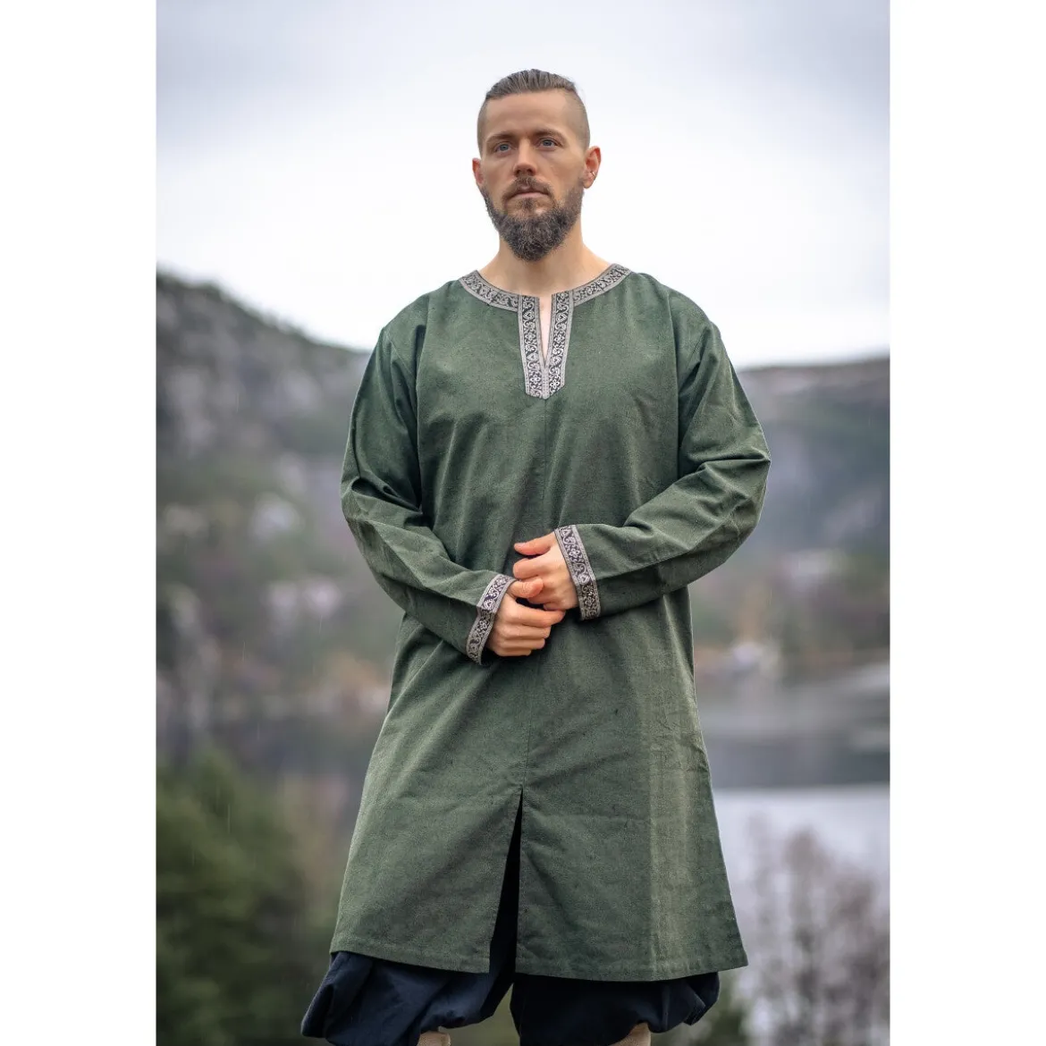Mittelalter Wikinger Tunika Aegir grün