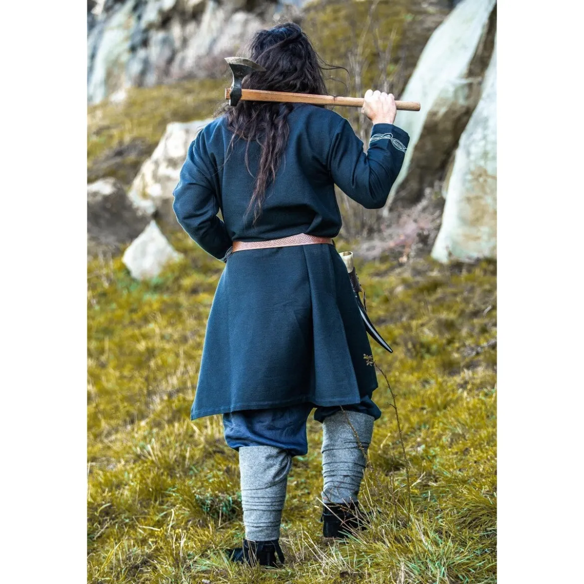 Mittelalter Wikinger Tunika Snorri schwarz