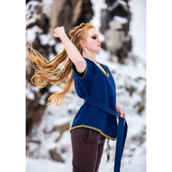 Mittelalter Wikinger Tunika Matilda blau