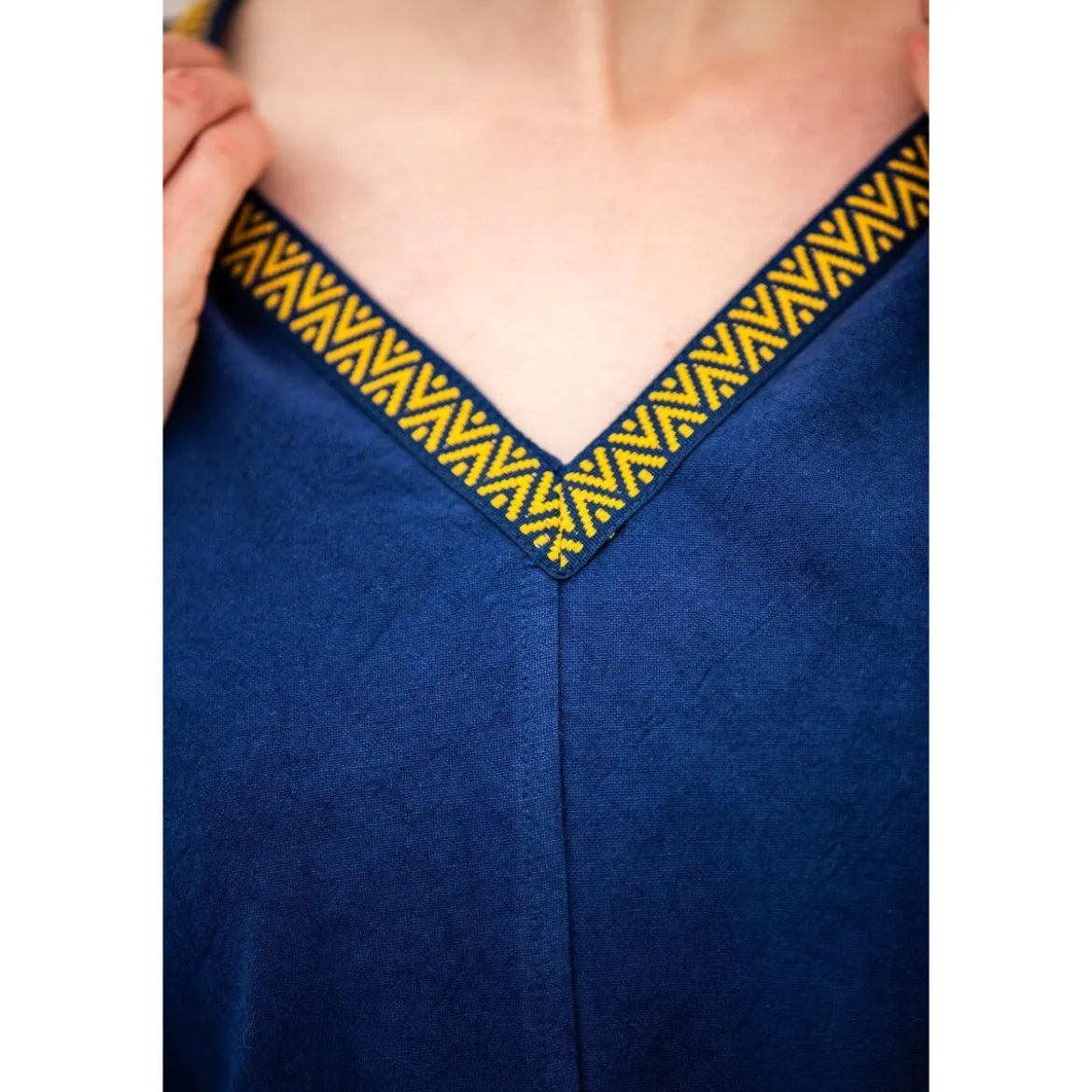 Mittelalter Wikinger Tunika Matilda blau