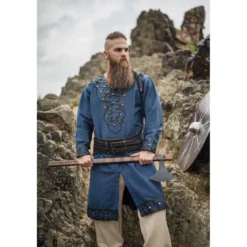 Mittelalter Wikinger Tunika Erik dunkelblau