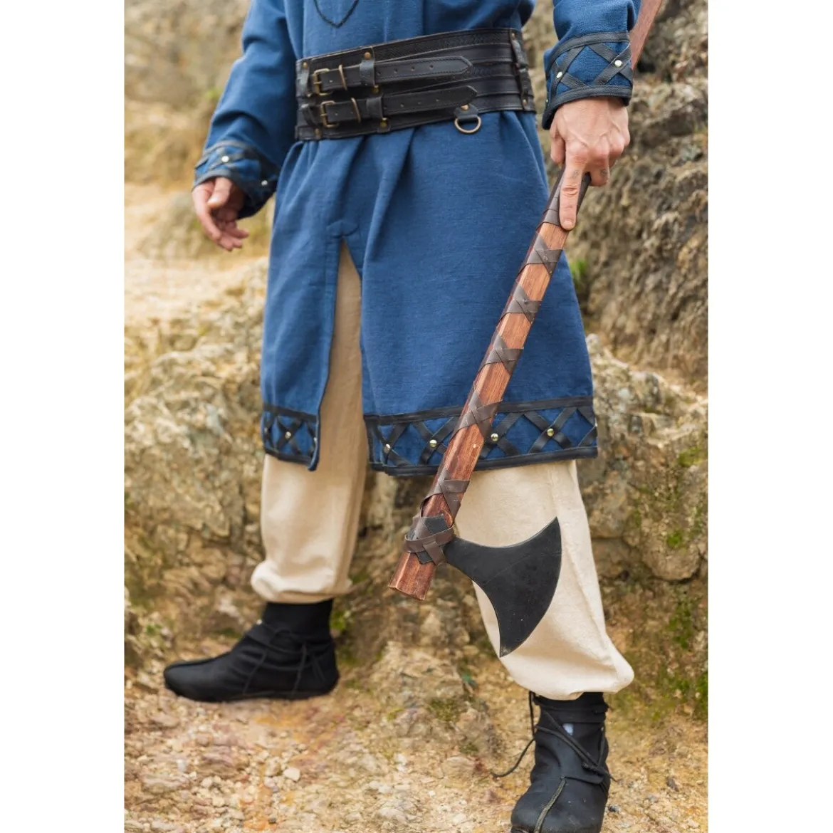 Mittelalter Wikinger Tunika Erik dunkelblau