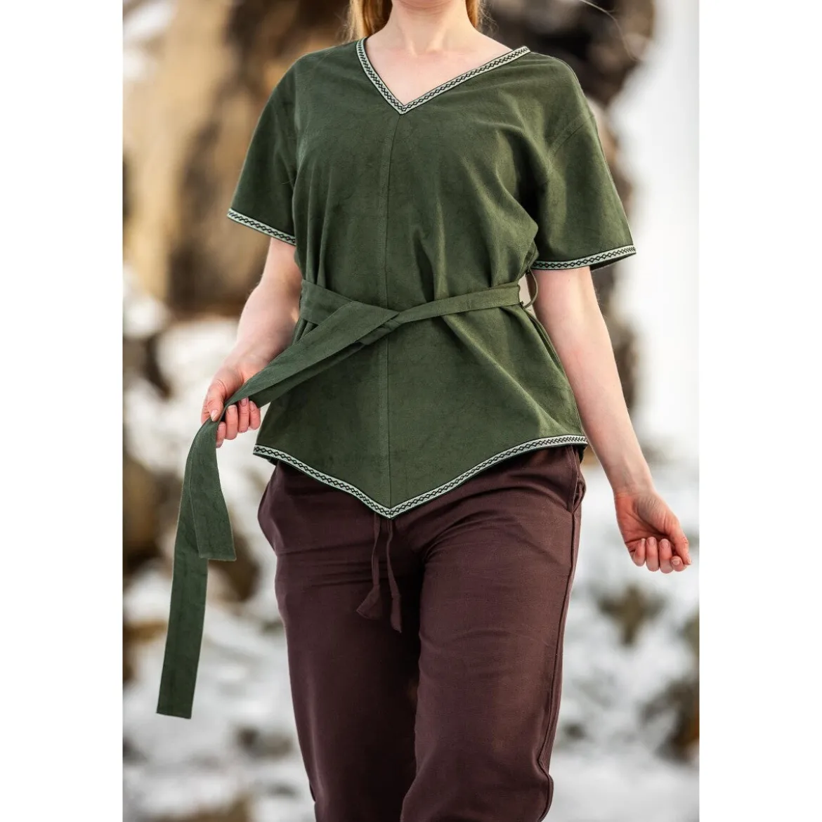 Mittelalter Wikinger Tunika Matilda grün
