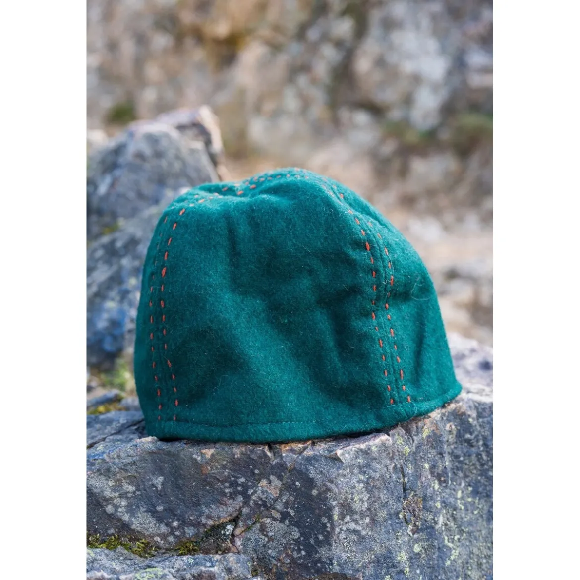 Mittelalter Wikinger Wollkappe Sjard grün