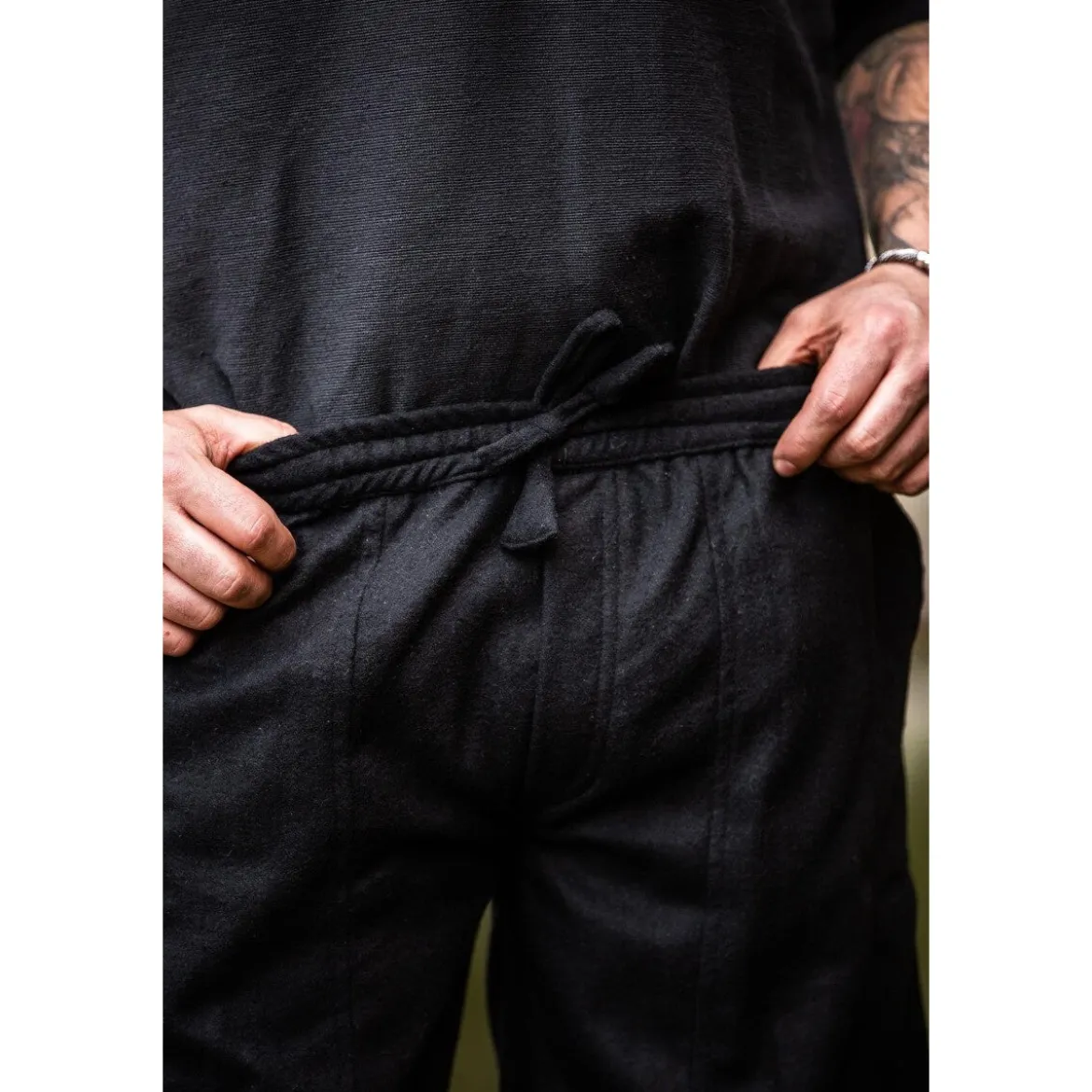 Mittelalter Wollhose Jorgen schwarz