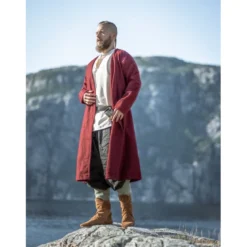 Mittelalter Woll-Klappenrock Balder rot