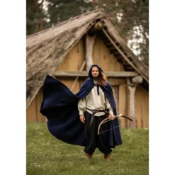 Mittelalter Wollumhang Hervir 131 cm