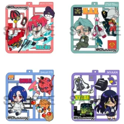 Mobile Suit Gundam GQuuuuuuX Plat Collection Anhänger Sortiment (4)