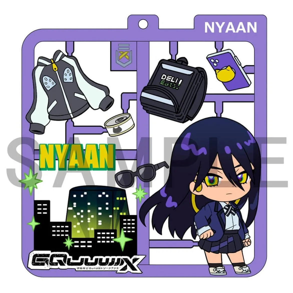 Mobile Suit Gundam GQuuuuuuX Plat Collection Anhänger Sortiment (4)