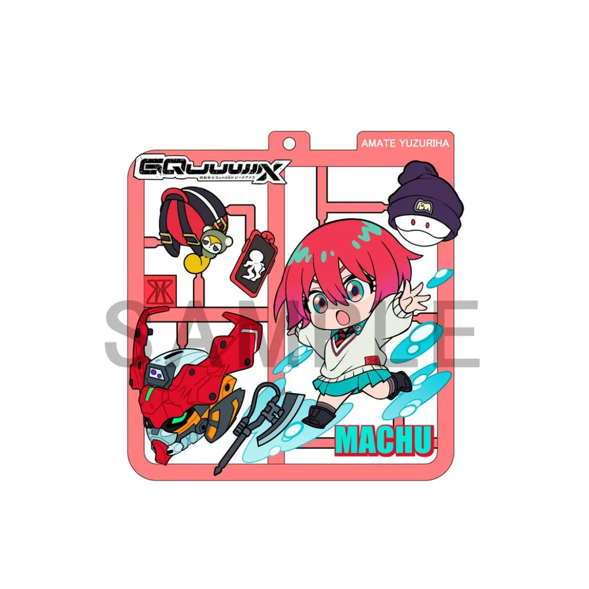 Mobile Suit Gundam GQuuuuuuX Plat Collection Anhänger Sortiment (4)