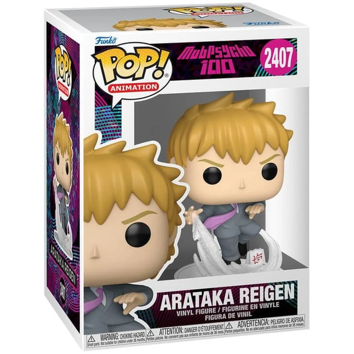 Mob Psycho 100 POP! Animation Vinyl Figur Arataka Reigen 9