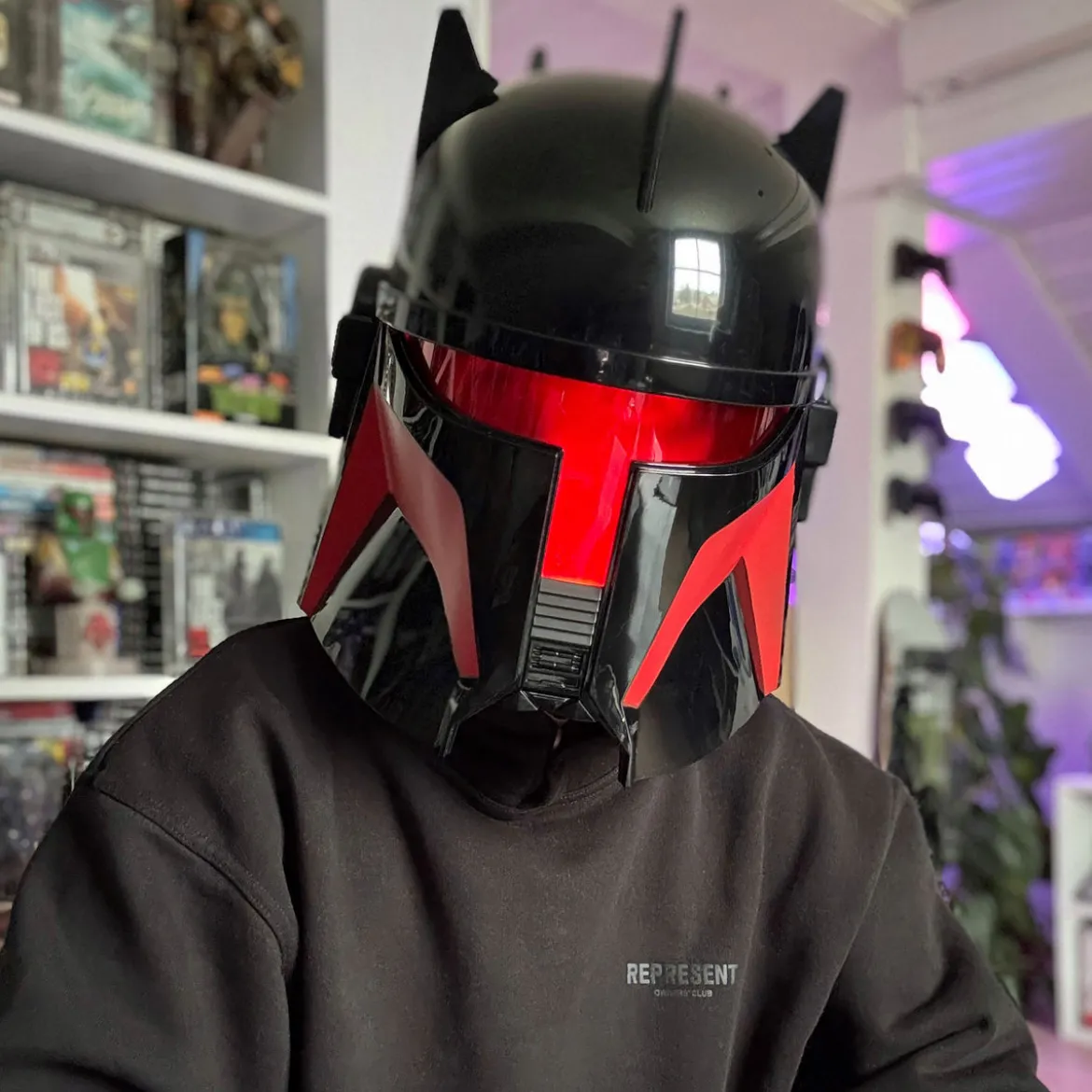 Moff Gideon Black Series Helm Replik mit Licht - Star Wars