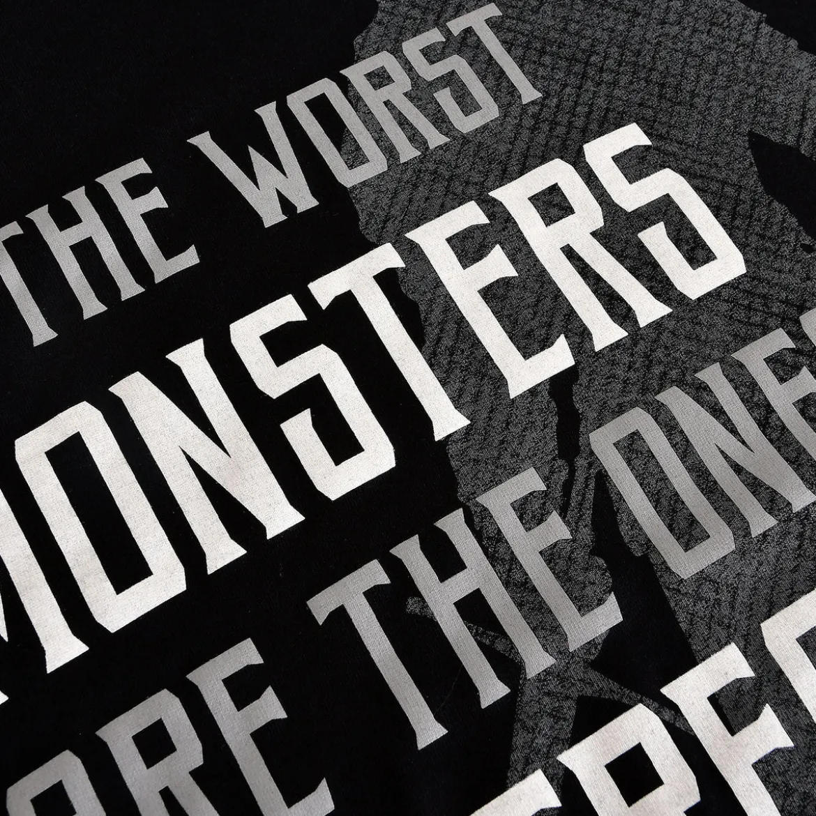 Monsters We Create T-Shirt für Witcher Fans schwarz
