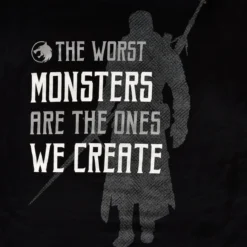 Monsters We Create T-Shirt für Witcher Fans schwarz