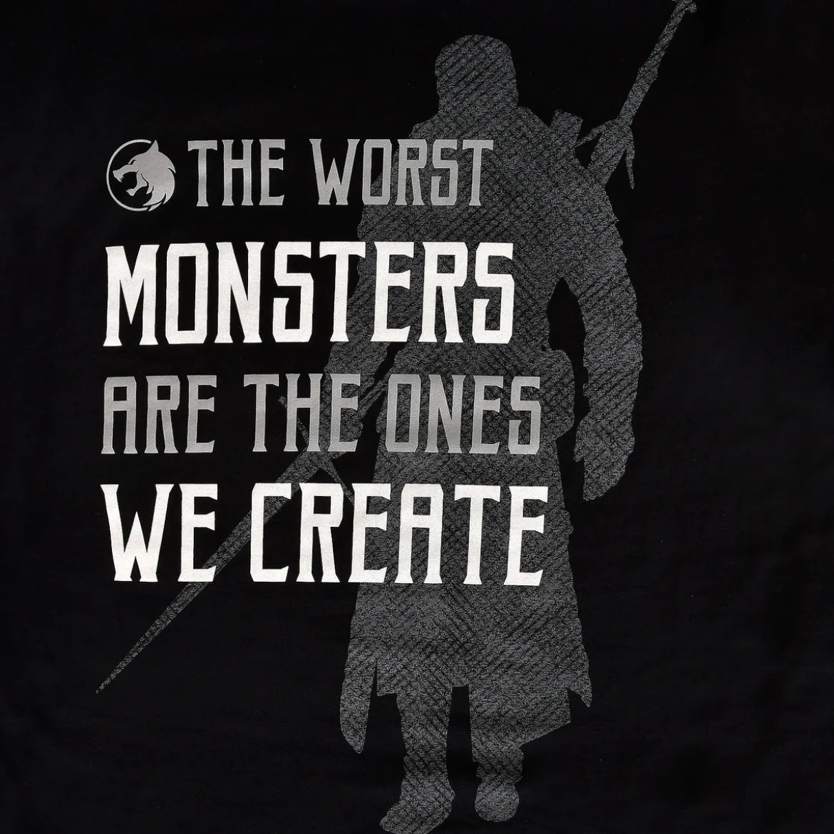 Monsters We Create T-Shirt für Witcher Fans schwarz