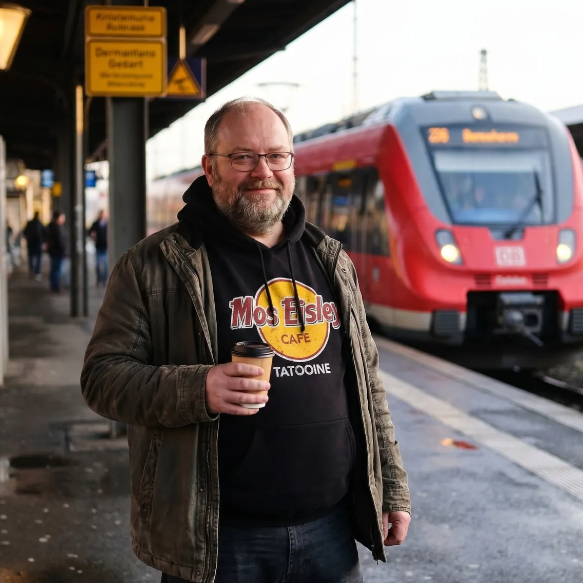 Mos Eisley Cafe Hoodie für Star Wars Fans schwarz