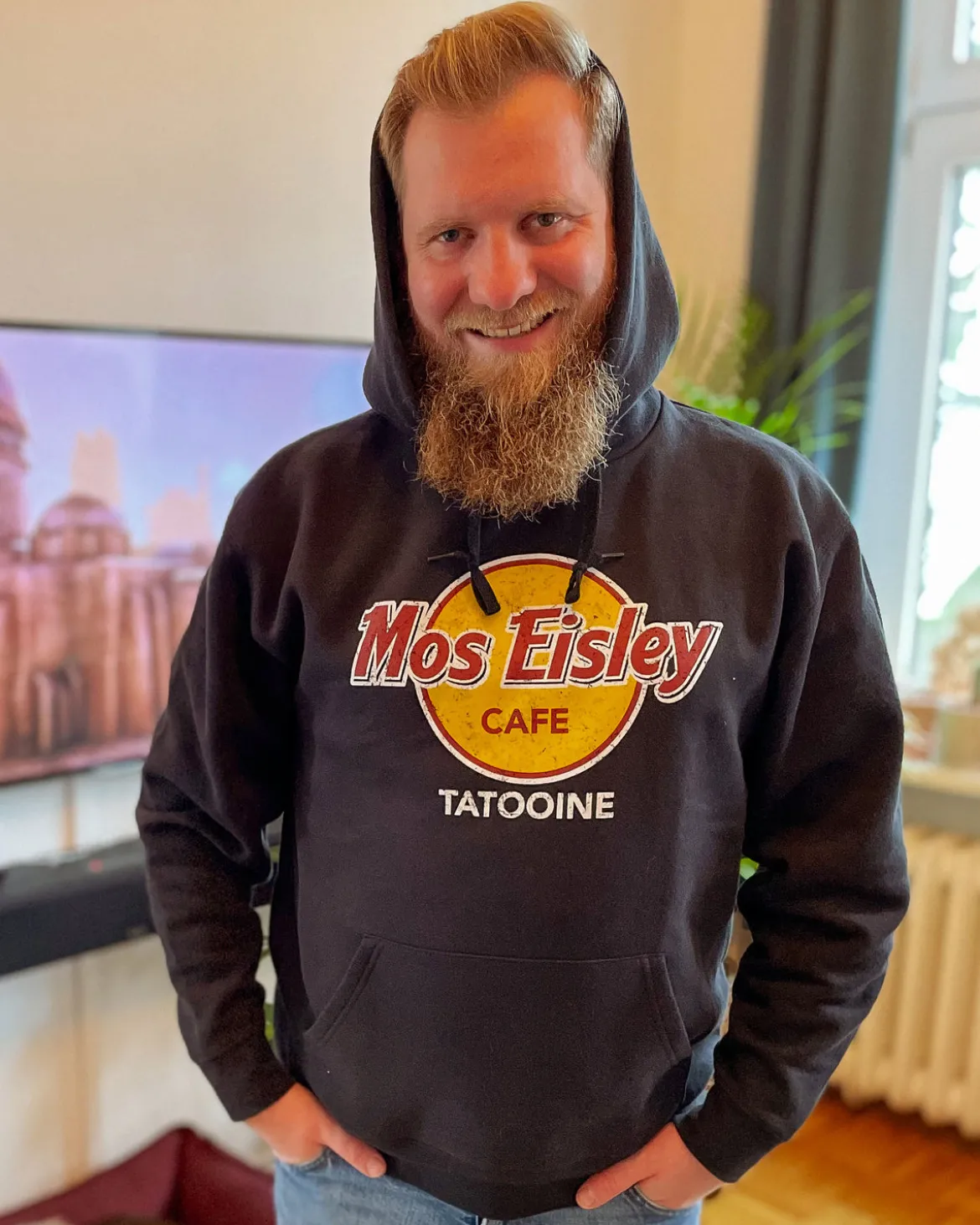 Mos Eisley Cafe Hoodie für Star Wars Fans schwarz
