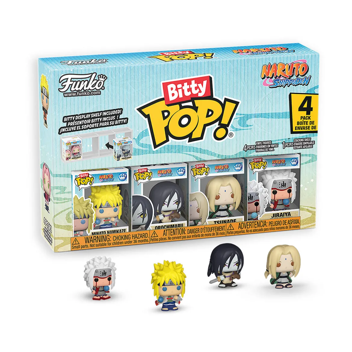 Naruto - Battles Funko Bitty Pop 4er Figuren Set Serie 2