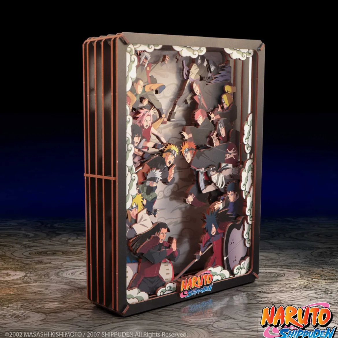 Naruto - Combat Wooden Theatre 3D Bilderrahmen Modell Bausatz Holz