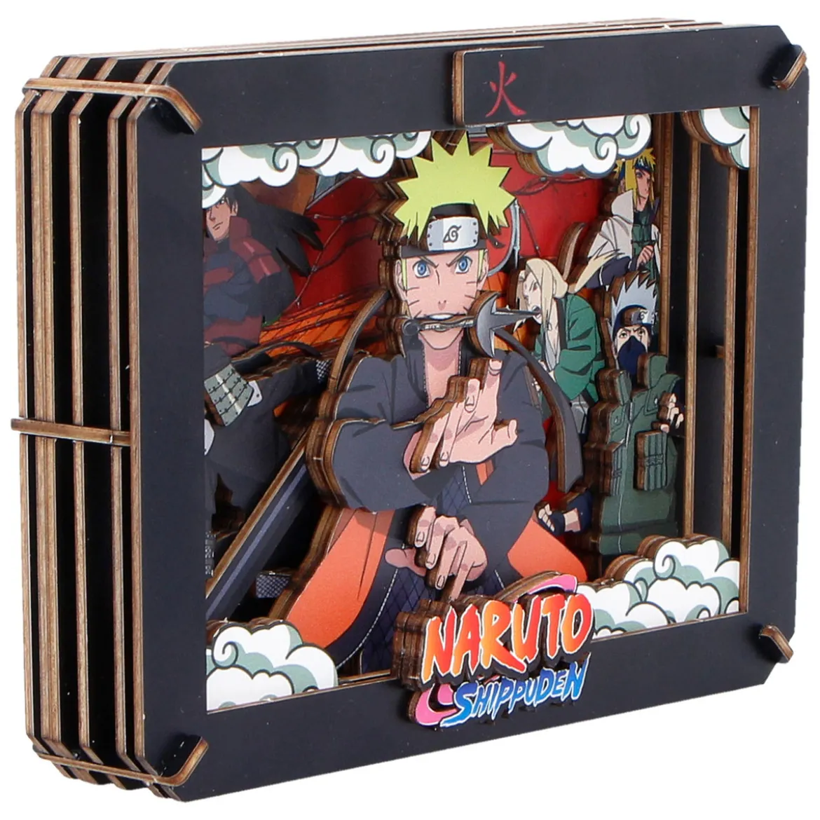 Naruto - Hokage Wooden Theatre 3D Bilderrahmen Modell Bausatz Holz