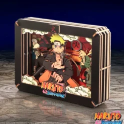 Naruto - Hokage Wooden Theatre 3D Bilderrahmen Modell Bausatz Holz