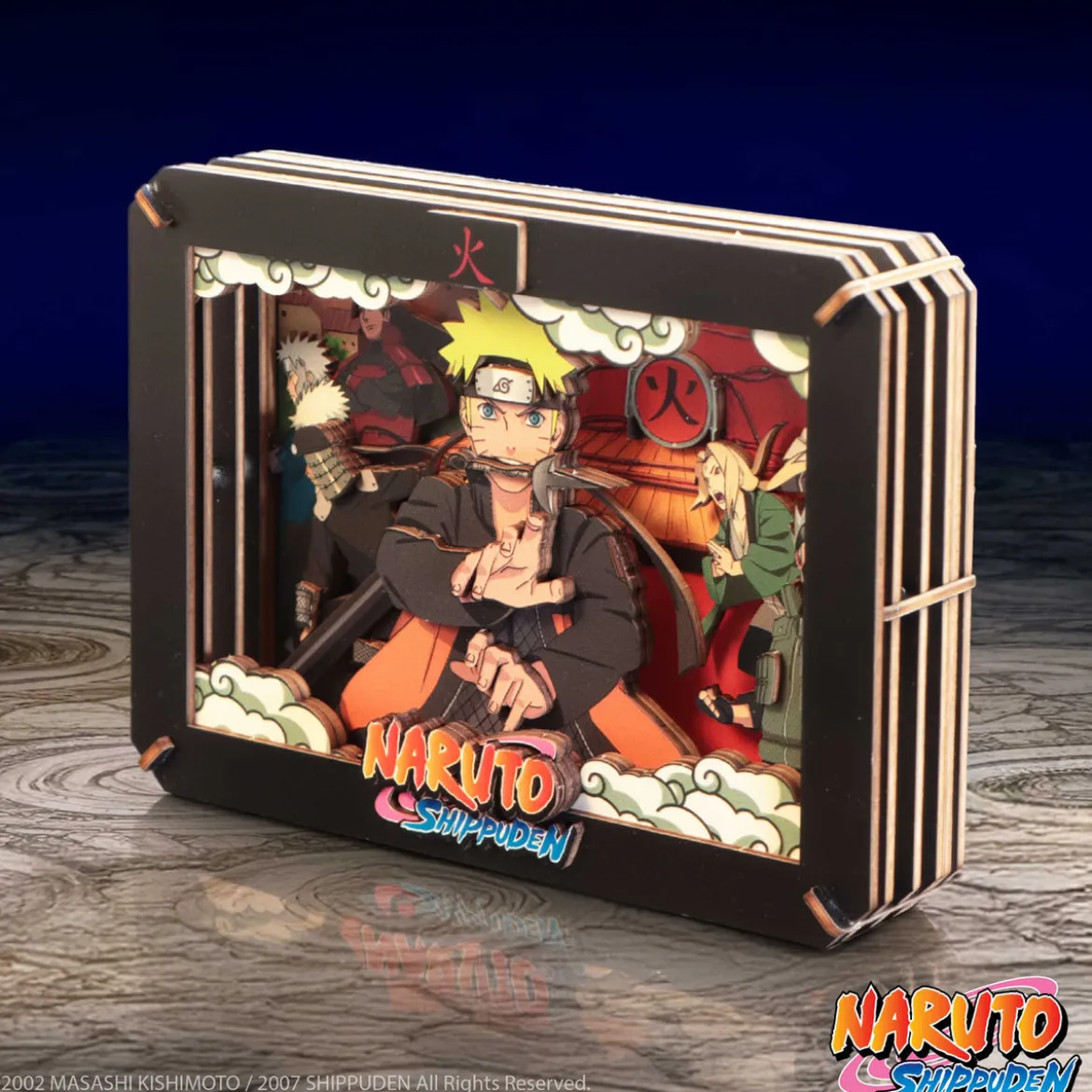 Naruto - Hokage Wooden Theatre 3D Bilderrahmen Modell Bausatz Holz