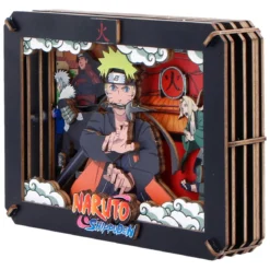 Naruto - Hokage Wooden Theatre 3D Bilderrahmen Modell Bausatz Holz