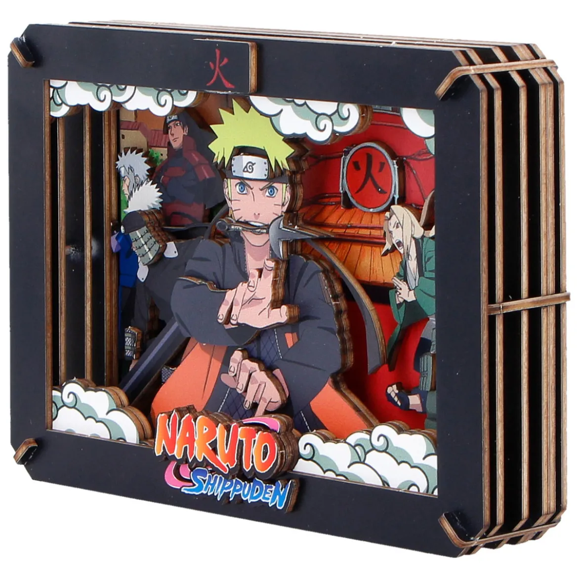 Naruto - Hokage Wooden Theatre 3D Bilderrahmen Modell Bausatz Holz