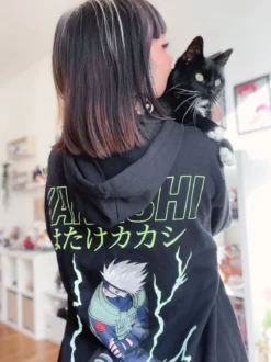 Naruto - Kakashi Raikiri Hoodie schwarz