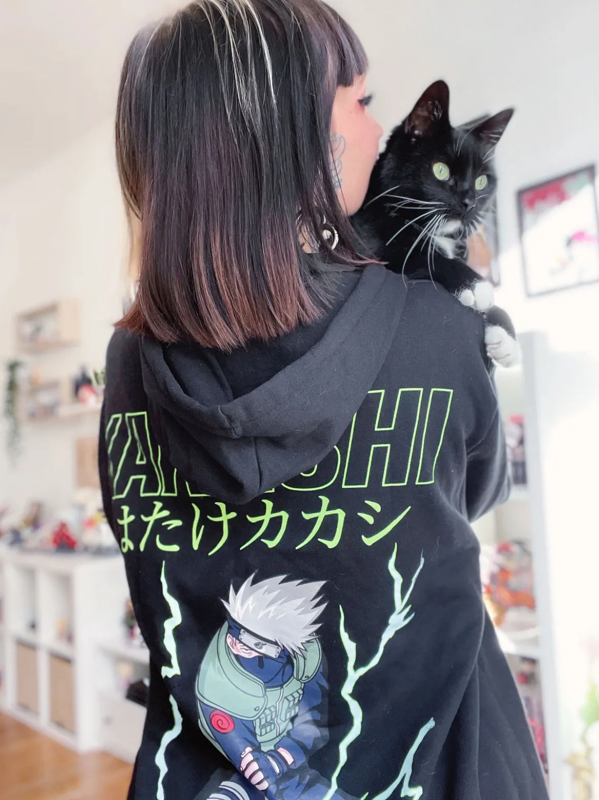 Naruto - Kakashi Raikiri Hoodie schwarz