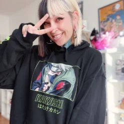 Naruto - Kakashi Raikiri Hoodie schwarz