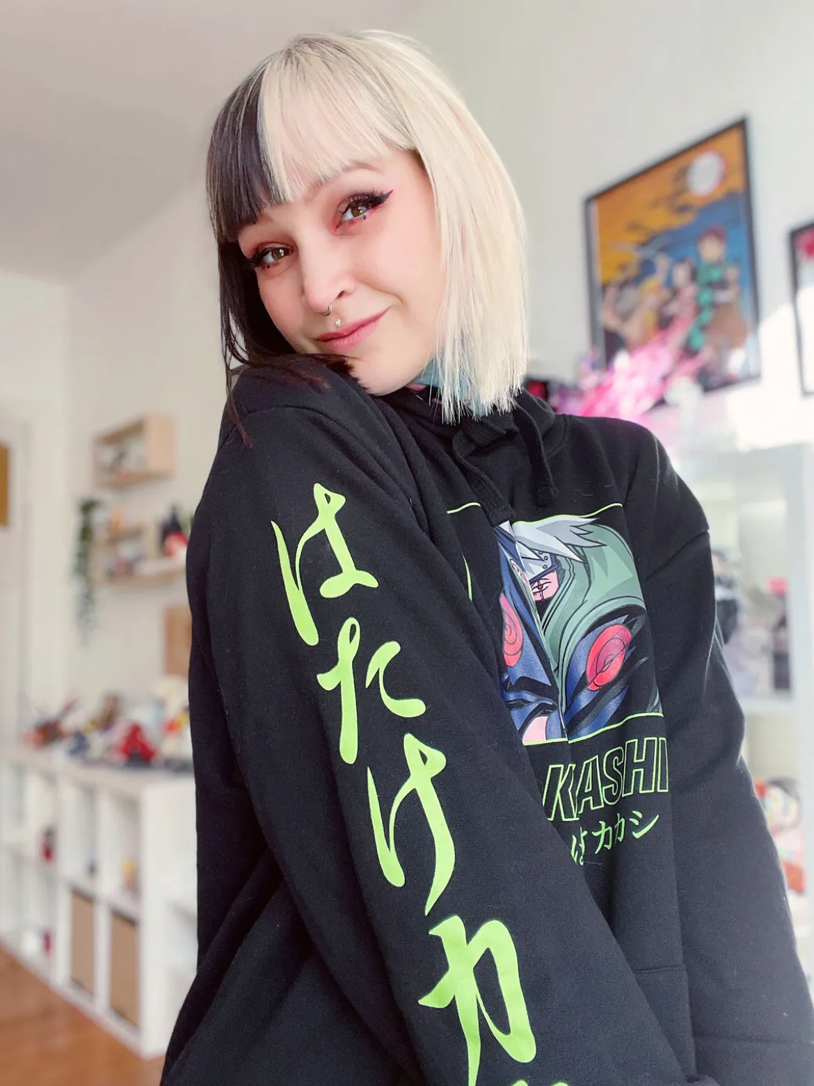 Naruto - Kakashi Raikiri Hoodie schwarz