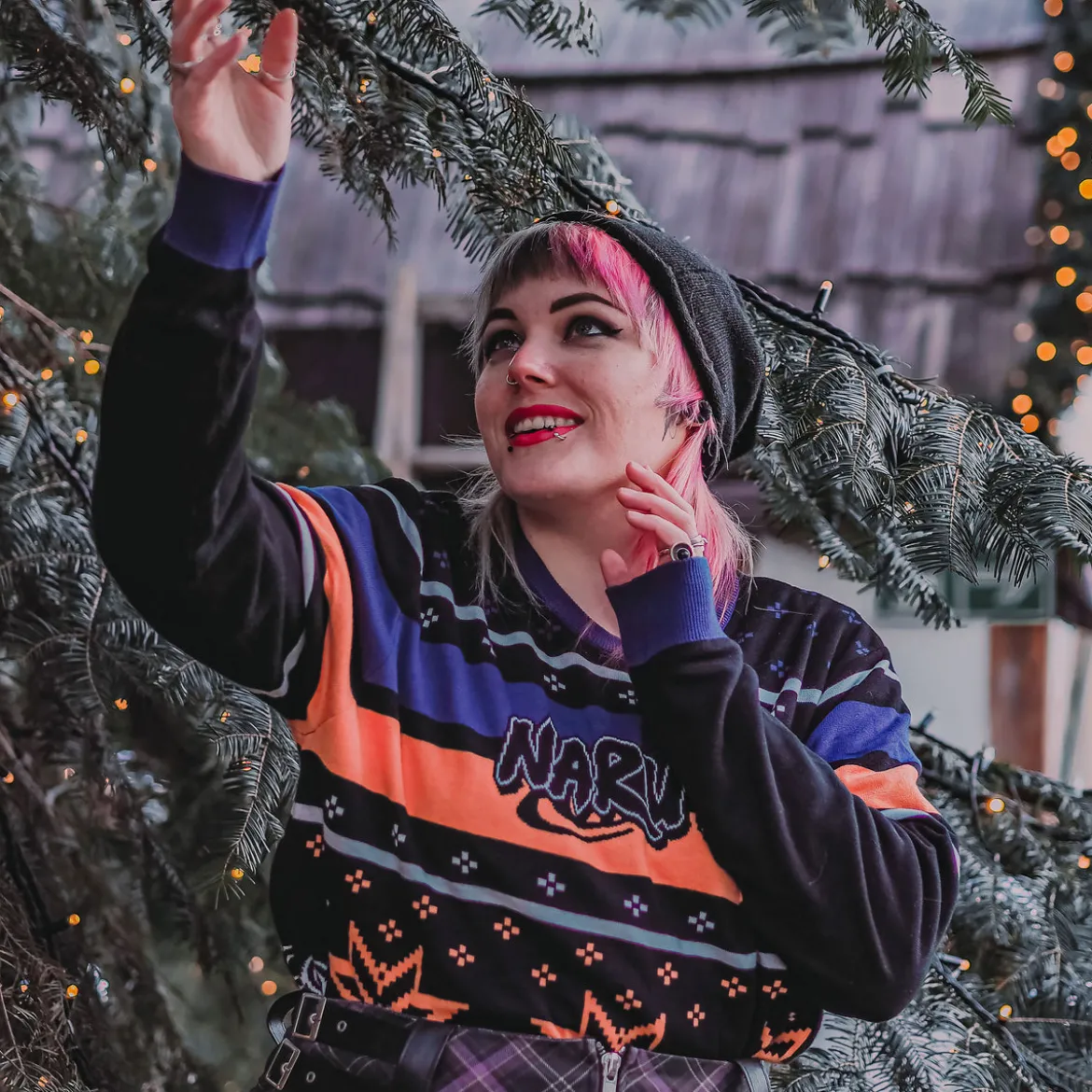Naruto - Konoha Symbol Strickpullover