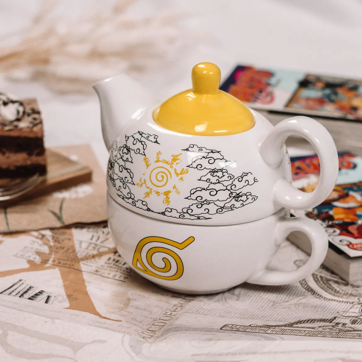 Naruto - Kurama Teekanne mit Tasse