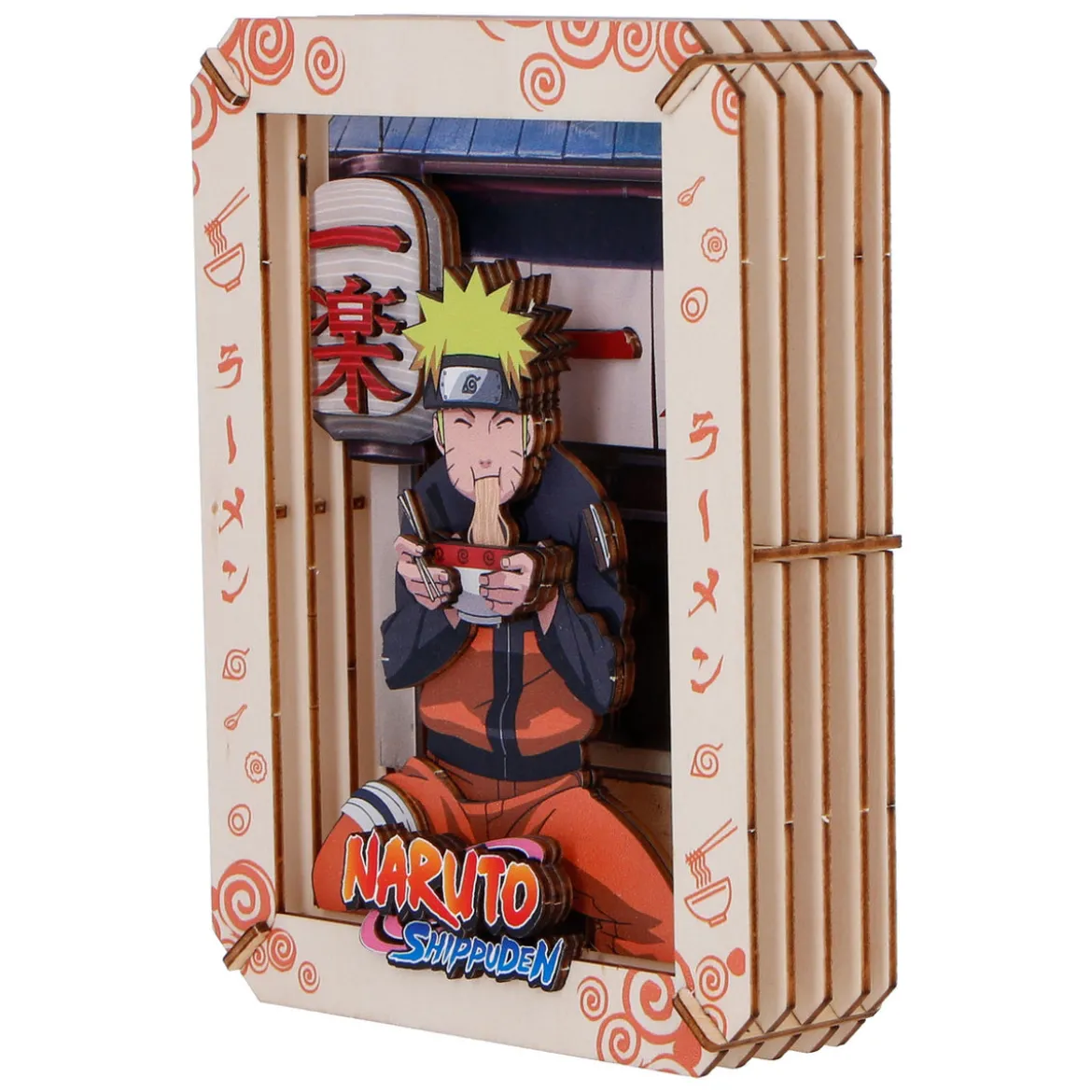 Naruto - Ramen Wooden Theatre 3D Bilderrahmen Modell Bausatz Holz