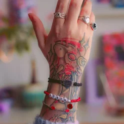 Naruto Shippuden - Akatsuki Armbänder 3er Set