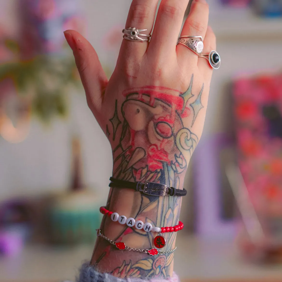 Naruto Shippuden - Akatsuki Armbänder 3er Set